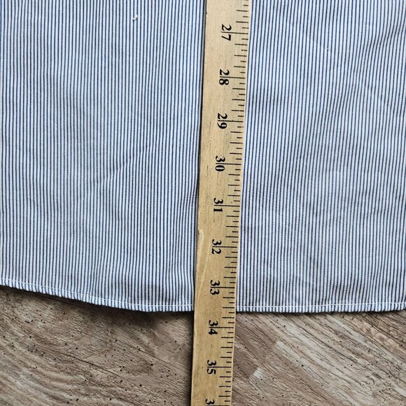 Michigan Wolverines Button Shirt Size 1X Las Olas Stripe Rhinestone NCAA Vtg 90s - Picture 16 of 16